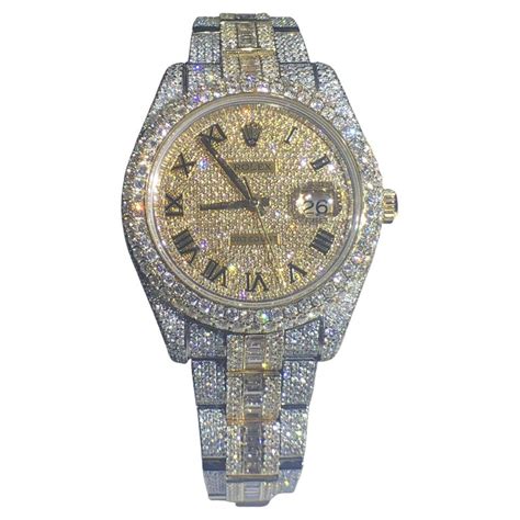 rolex ice out replica|iced out rolex datejust.